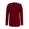 HGps8w Zip Up Hoodies for Women Long Sleeve Basic Sweatshirts Jacket 2025 Fall Winter Hooded Outerwear with Pockets view 4