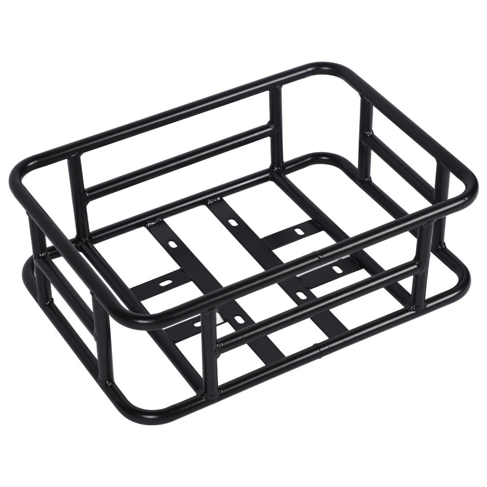 Large Capacity Iron Rack Basket, Rustproof Rear Basket for Electric and Food Delivery Suitable for Storage of Parcels and Items