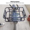 Large Capacity Iron Rack Basket, Rustproof Rear Basket for Electric and Food Delivery Suitable for Storage of Parcels and Items view 2