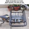 Large Capacity Iron Rack Basket, Rustproof Rear Basket for Electric and Food Delivery Suitable for Storage of Parcels and Items view 3