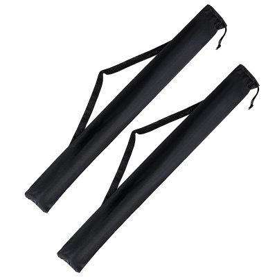 2PCS Billiard Cue Stick Carrying Case, Snooker Storage Bag, 35 Inch Black Pool Cue Case