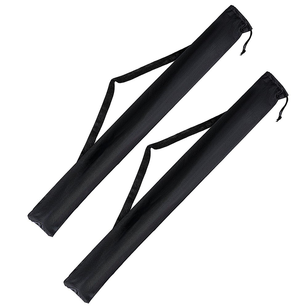2PCS Billiard Cue Stick Carrying Case, Snooker Storage Bag, 35 Inch Black Pool Cue Case