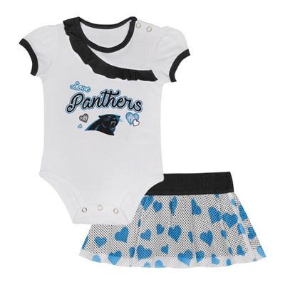 Outerstuff Newborn & Infant Carolina Panthers Love My Team Bodysuit & Skirt Set