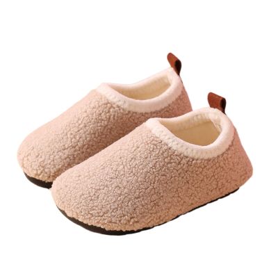 Toddler Clog Slippers Boys Girls House Slippers Warm Slipper Socks for Baby Soft Winter Walking Shoes Kid Shoes (Beige, 13 Little Child)