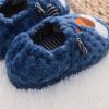 Halloween Slippers Kids Toddler Cow Slippers Boys Girls Soft Plush Fuzzy House Slippers Cartoon Baby Winter Shoes (Blue, 13.5 Little Child) view 3