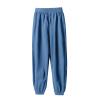 Kids Unisex Cotton Pull On Jogger Pants Solid Color Elastic Waistband Casual Sports Pants Boys Girls (E, 10-11 Years) view 1