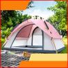 HEEPDD Camping Tent Oxford Cloth Automatic Up Double Layer Family Tent for Hiking Traveling Backpacking () view 2