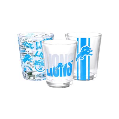 FOCO Detroit Lions NFL Team Spirit Shot Glasses - 3 Pack