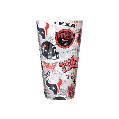 FOCO Houston Texans NFL Historic Print Pint Glass
