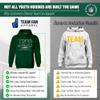Team Fan Apparel NFL Youth Overtime Blueprint Football Fleece Hooded Sweatshirt, For Boys and Girls, Pro Hoodie Pullover (New York Jets - Forest Green, X-Large) view 2