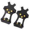 VINGVO Ice Cleats, Hiking Spikes for Shoes Ice Cleat Spikes Crampons Antislip Shoe Spikes 10 Steel Studs Walk Traction Snow Grips Cleats (S) view 1