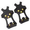VINGVO Ice Cleats, Hiking Spikes for Shoes Ice Cleat Spikes Crampons Antislip Shoe Spikes 10 Steel Studs Walk Traction Snow Grips Cleats (S) view 2
