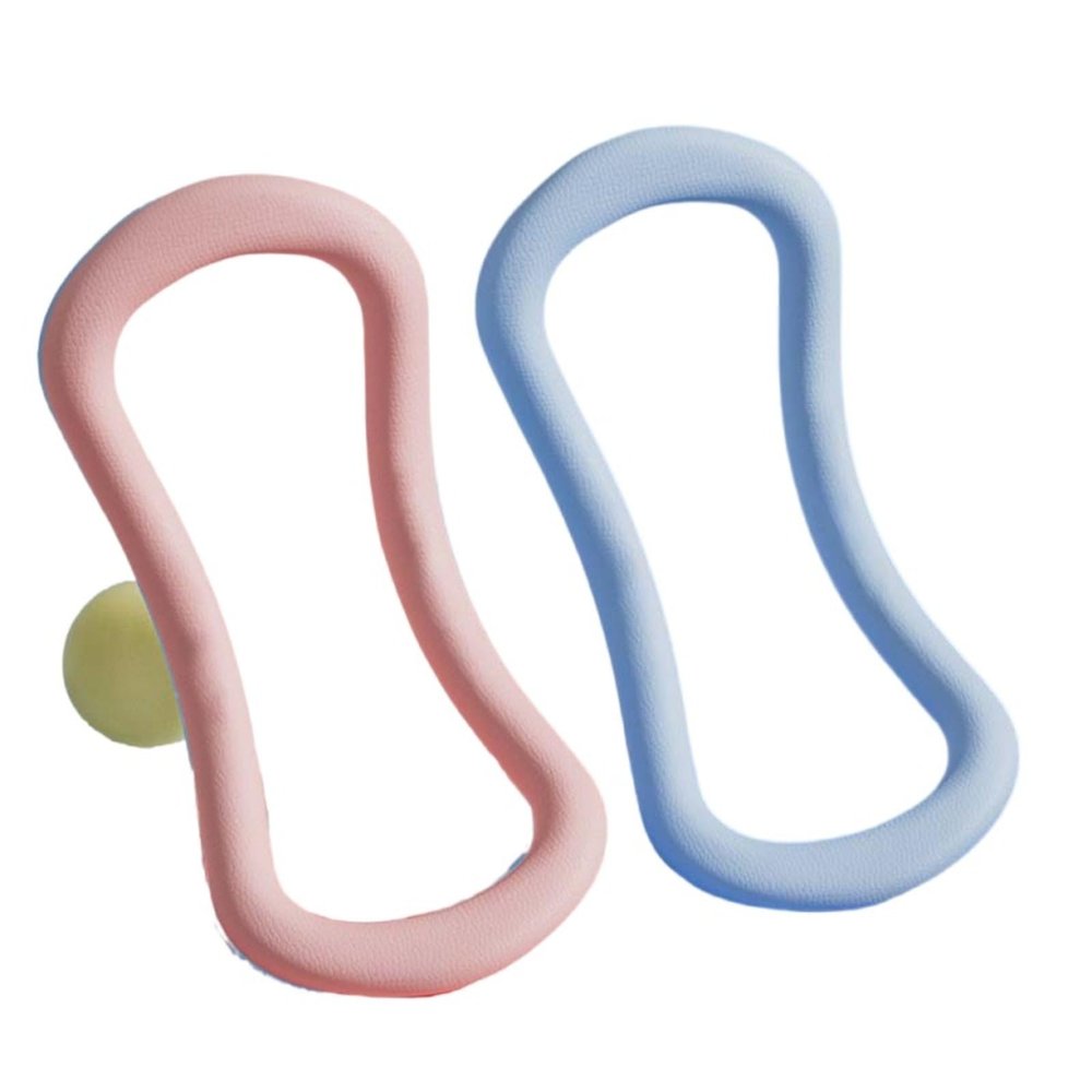 lanyueshangwu Yoga Equipment Yoga Ring Pilates Ring Yoga Circles Fitness Sport Home Training Resistance Support Tool Calf Massage, Pilates Circles with Massage Points (1, )