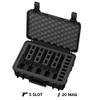 Condition 1 18" 5 Pistol Gun Case w/Pre-Cut Foam for 20 Mags  Waterproof, Lockable, TSA Approved, Stackable, Fits Optics & Lights  Gun Metal Gray, Made in USA, Model 801 view 2