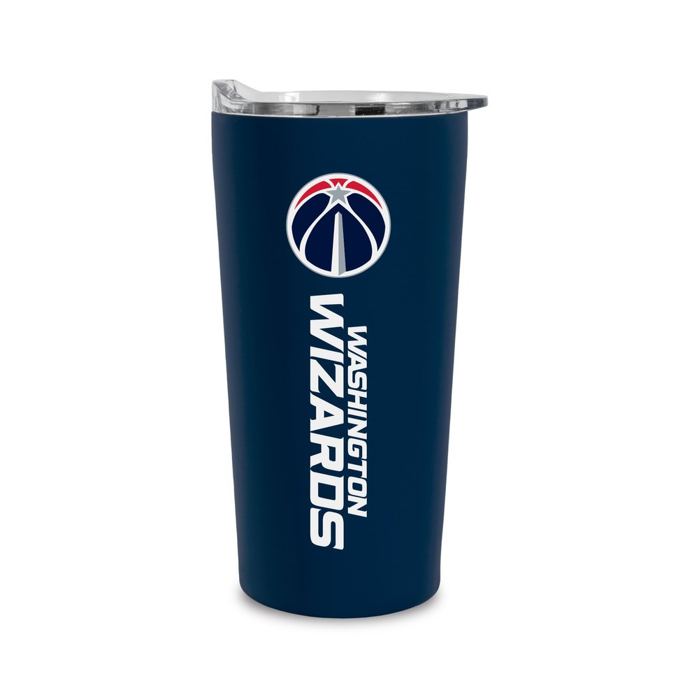 Rico Industries NBA Basketball Washington Wizards 18oz Soft Touch, Easy Grip Tumbler