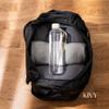 KIVY Clear water bottle 32oz [Lightweight & Shatterproof] Fits Backpack & Cupholder for Travel, Sports, School, Gym - Cute water bottle aesthetic - Cherry Edition view 2