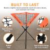 Baseball Softball Portable Batting Practice Ball Caddy, Use During Training and Drills, Save Your Back No More Bending, Holds up to 60 Baseballs, Instant Setup (3 Leg) view 3