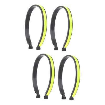 BIUDECO 4pcs Reflective Trouser Clips for Cycling Professional Biking Reflector Bands Easy to Install for Night Riding Elastic Trousers Clip for Cyclists