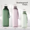 KIVY Slim Water Bottle 32oz [Lightweight & Shatterproof] Fits Backpack & Cupholder for Travel, Sports, School, Gym - Dark green - Gym water bottle screw top - Dishwasher Safe view 4