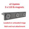 Hammy3DPrints Mount for Barrett MRAD Mags - Magnetic/Safe | Magazine Holder Storage Rack view 2