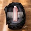 KIVY Slim Water Bottle 32oz [Lightweight & Shatterproof] Fits Backpack & Cupholder for Travel, Sports, School, Gym - Rose gold, Pink bottle no straw - Gym water bottle for women - Dishwasher Safe view 2