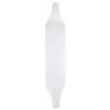 Moose Longboard Deck 8" x 40" Canadian Maple Drop Down Dipped White view 1