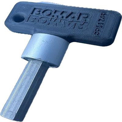 Bomar Carbon Fiber Reinforced Nylon Handle Allen Dog Tool, 4" Length, 3" Width