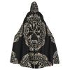SamLng Magical Design Norse Runes Compass Hooded Cloak  Perfect for Adult Role Play Costume, Halloween Cape Robe, and Stage Costumes view 1