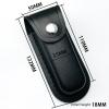 1PC Knife Sheath, Leather Knife Case with Snap Closure and Belt Loop for Outdoor Climbing, Camping(Black,Small) view 2