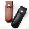 1PC Knife Sheath, Leather Knife Case with Snap Closure and Belt Loop for Outdoor Climbing, Camping(Black,Small) view 3