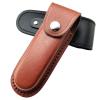 1PC Knife Sheath, Leather Knife Case with Snap Closure and Belt Loop for Outdoor Climbing, Camping(Black,Small) view 4