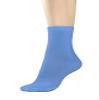 Concitor Women's Dress Socks Solid BABY BLUE Color COTTON Mid Cut Lenght Sock 6 Pairs view 3