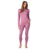 Cuddl Duds Womens Heavyweight Fleece 2 Piece Long Sleeve Thermal Underwear Set  Shirt & Leggings Base Layer for Cold Weather  Winter Clothing Long Johns Lounge Sets for Women, Mauve Pink, XL view 1