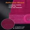BERGWEISER LED Beanie with Light, 3 Adjustable Modes Headlamp Beanie Hat, Removable Rechargeable USB with Night Strobing for Outdoor, Fushia Reflex Hat for Kids view 3
