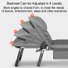 Portable Folding Camping Cot, Heavy Duty Sleeping Cot Bed Portable Adults Outdoor Bed with 4-speed Adjustment, Adults Reclining Lounge Chairs with Pillow, 160KG Weight Capacity, for Outdoor Travel view 2