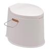 CHANGLKJ Lightweight Portable Toilet, Outdoor Camping Loo with Removable Inner Bucket and Toilet Paper Hook, 35cm Height and 100kg Load, Durable ABS Plastic Material, for Picnic, Fishing, Boating view 1