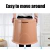 CHANGLKJ Lightweight Portable Toilet, Outdoor Camping Loo with Removable Inner Bucket and Toilet Paper Hook, 35cm Height and 100kg Load, Durable ABS Plastic Material, for Picnic, Fishing, Boating view 4