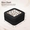 ZhanMg Kiwi Birds Cute Square Leather Jewelry Box - Ideal Travel Storage for Rings, Earrings, Necklaces, Bracelets - Removable Pad view 2