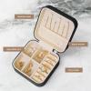 ZhanMg Kiwi Birds Cute Square Leather Jewelry Box - Ideal Travel Storage for Rings, Earrings, Necklaces, Bracelets - Removable Pad view 4