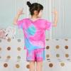ICOSY Girls Pajamas Set for Kids Pajamas 2 PCS Short Sleeve Top and Shorts Pants for Toddler Girls Clothes Size 8-14 view 4