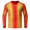 CHICTRY Kids Boys Soccer Goalie Jersey Youth Goalkeeper Uniform Long Sleeve Padded Goalie Shirts for Team Training Red&Yellow 11-12 Years view 2
