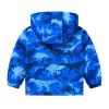 Toddler Boys Raincoat Waterproof Lightweight Kids Rain Poncho Jacket Windbreaker Outwear Coat for (Blue, 18-24 Months) view 2