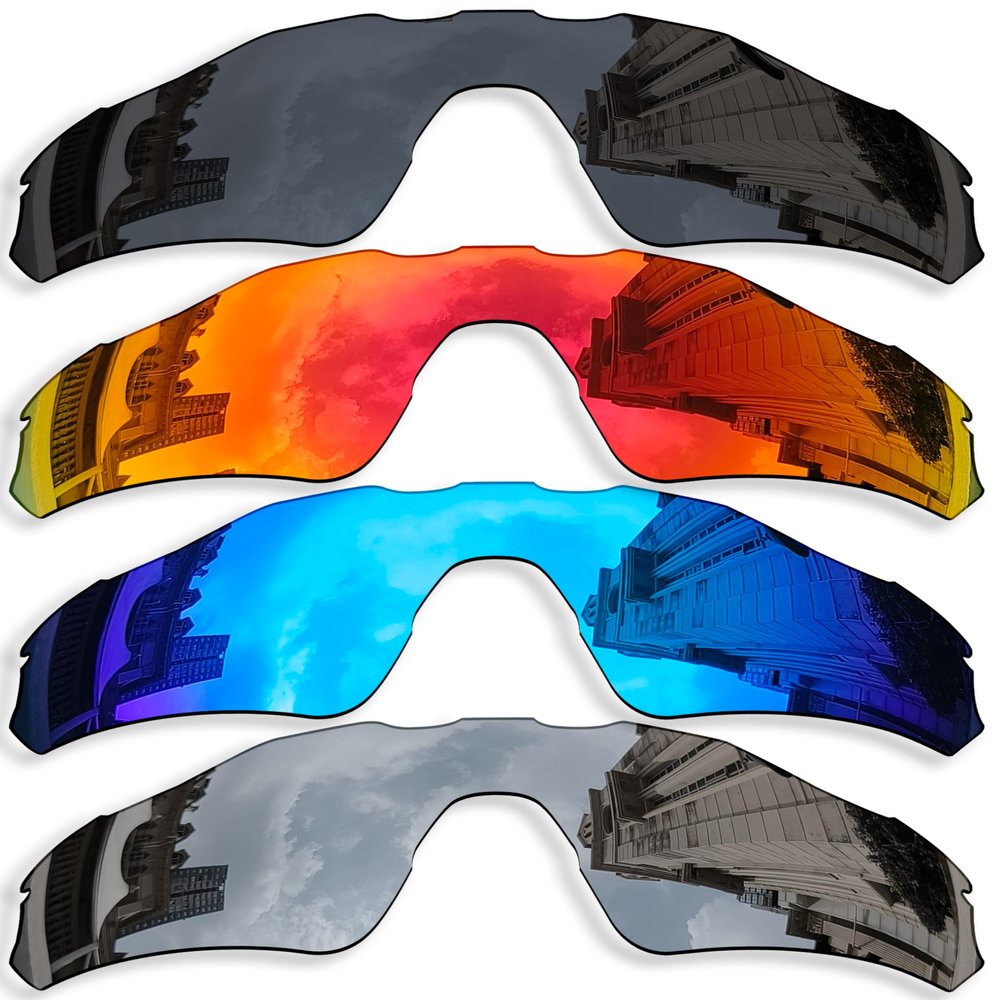 Betterun 4 Pieces Polarized Replacement Lenses for Oakley Radar EV Path OO9208 Sunglasses, Anti-Scratch and Impact Resistant
