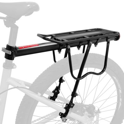 Aikolesa Rear Bike Bicycle Cargo Rack, Aluminum Alloy Bicycle Pannier Rack for Back of Bike Carrier Rack with Quick Release Mountain Road Bike Rear Racks 110-165 lbs Capacity Universal