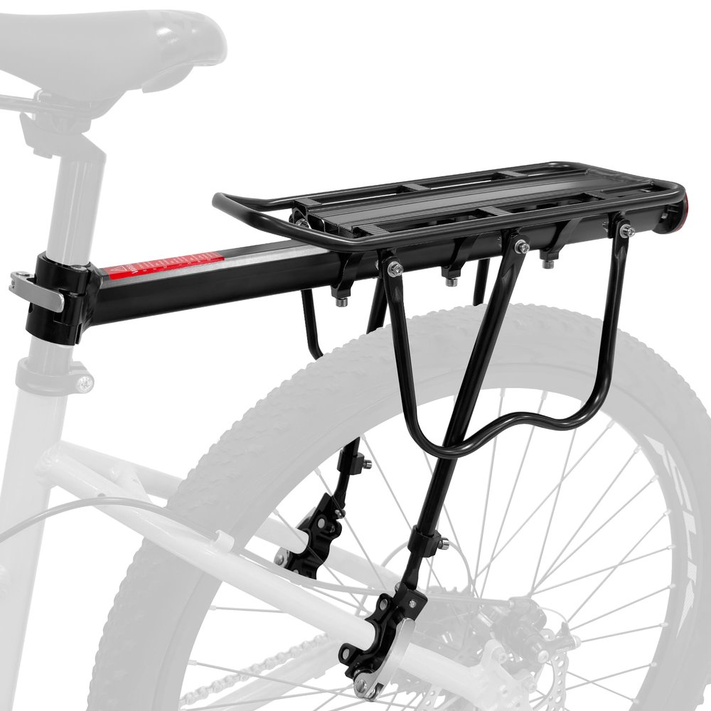 Aikolesa Rear Bike Bicycle Cargo Rack, Aluminum Alloy Bicycle Pannier Rack for Back of Bike Carrier Rack with Quick Release Mountain Road Bike Rear Racks 110-165 lbs Capacity Universal