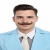 BC GOODS BY Men's Realistic Imperial Handlebar Mustache  Thick Self Adhesive Human Hair  Fake Facial Accessory for Cosplay, Roleplay, Parties & Events - Soft Black view 1