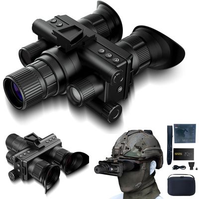 4K Night Vision Monocular Helmet-Mounted NVG Goggles, Head-Mounted Infrared Night Vision w/ 1968ft Range, 58MP Photos, 4K Video, 8X Zoom, USB-C Rechargeable, 512GB Support
