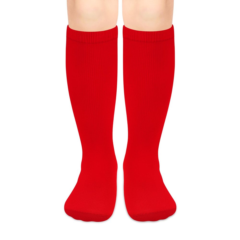 Toddler Baseball Socks Red Youth Boys Soccer Football Socks Kids 4-6
