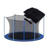 FSDIYU Trampoline Safety Net Replacement, for 8 Poles Round Trampoline, Trampoline Enclosure Surround Netting with Zippers and Buckles, UV Resistant Tear Resistant, 14 FT - 8 Poles,Black