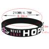 QRH Breast Cancer Awareness Silicone Bracelets Pink Ribbon Rubber Bracelet Wristbands Hope Faith Strength Courage Cancer Survive Comfort Recovery Encouragement Gifts Party Supplies- 4PCS view 2